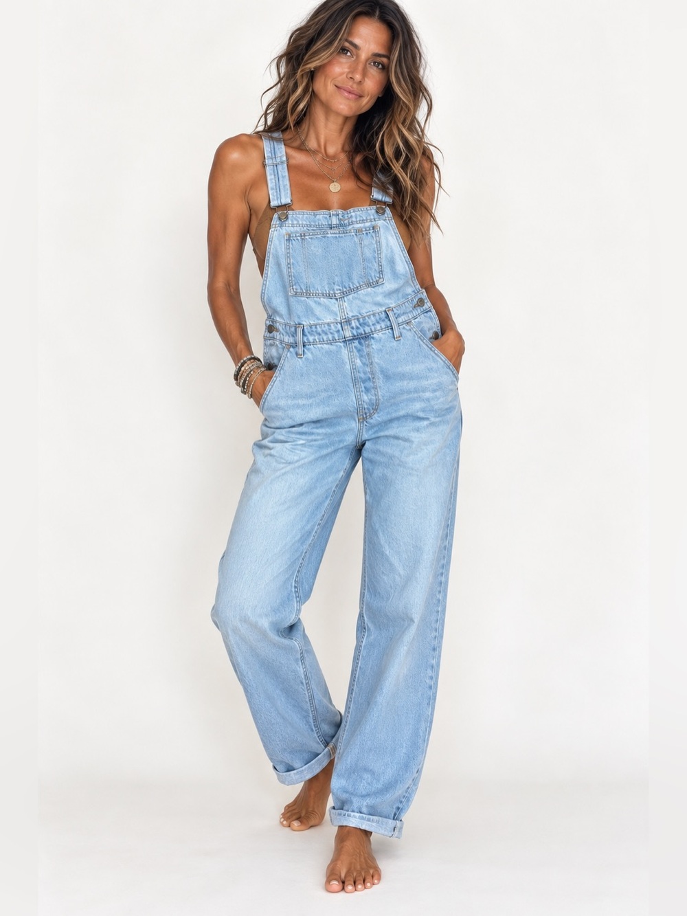 Levi's Light Blue Denim Overalls